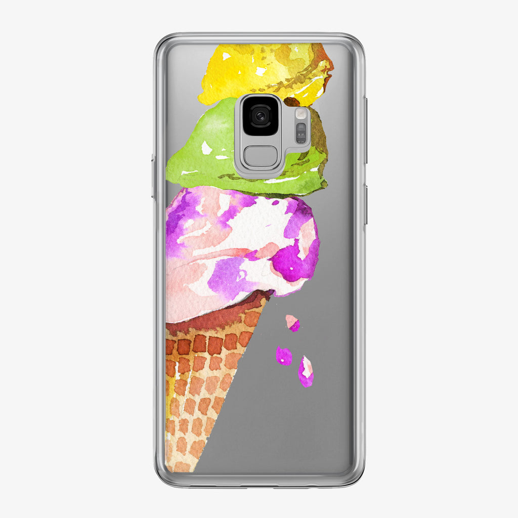 Colorful Ice Cream Cone Samsung Galaxy Phone Case from Tiny Quail