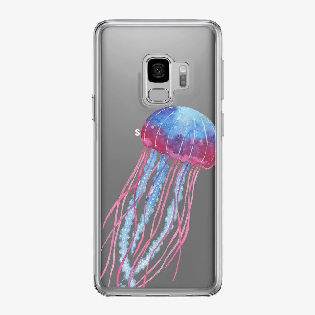 Colorful Jellyfish Clear Samsung Galaxy Phone Case from Tiny Quail