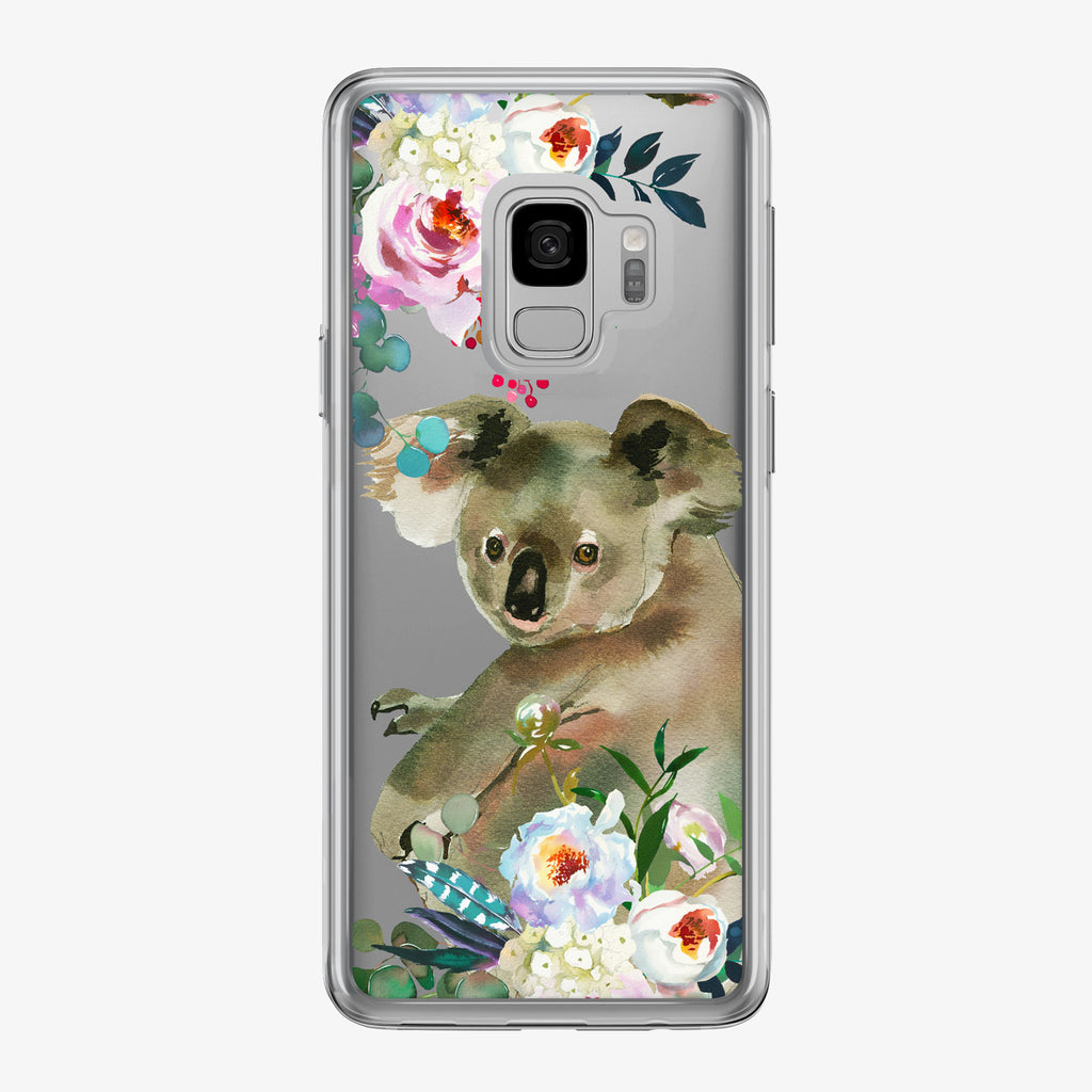 Cute Floral Koala Samsung Galaxy Phone Case from Tiny Quail