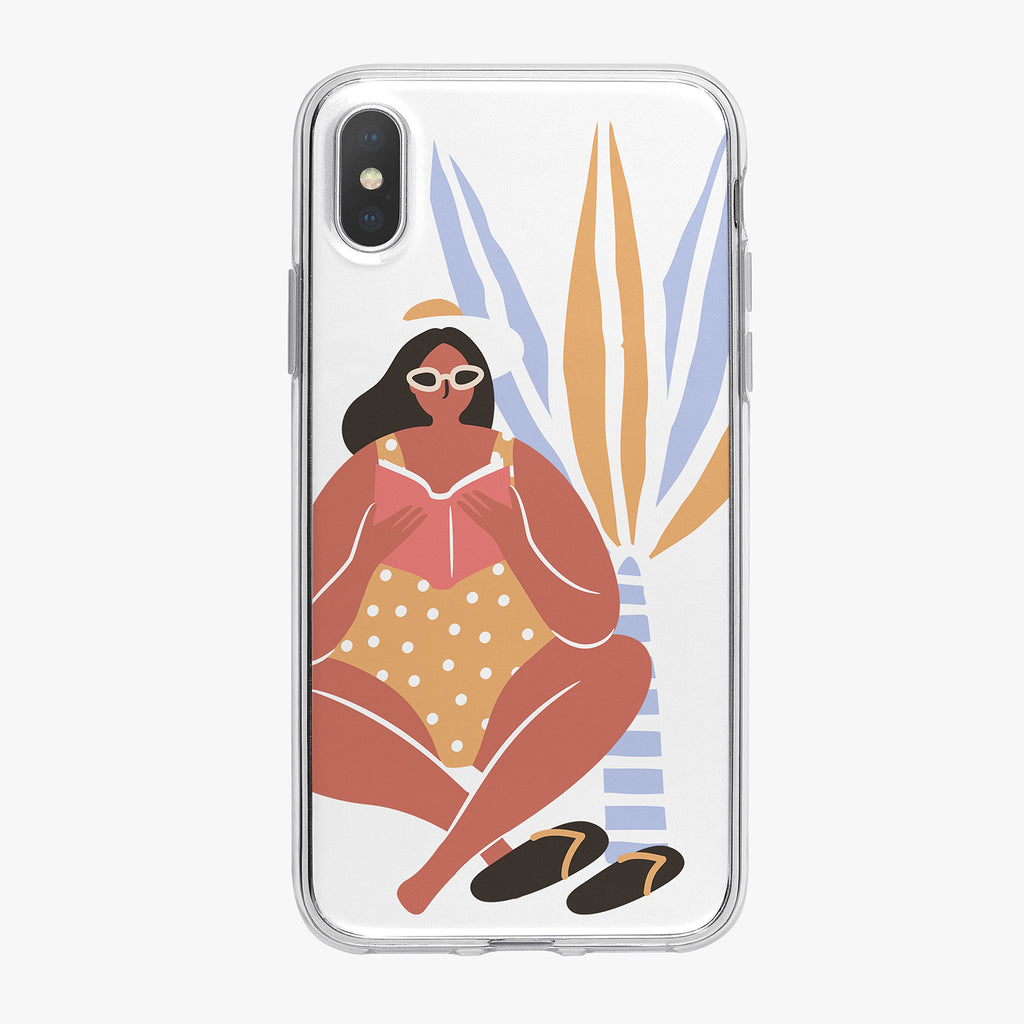 Relaxing Day at the Beach iPhone Case by Tiny Quail