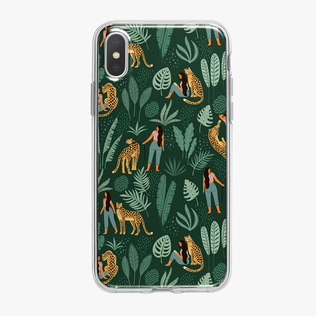 Colorful Jungle Leopard Pattern iPhone Case from Tiny Quail