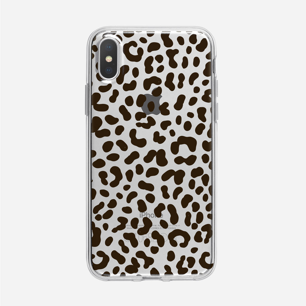 Leopard Pattern Clear iPhone Case from Tiny Quail