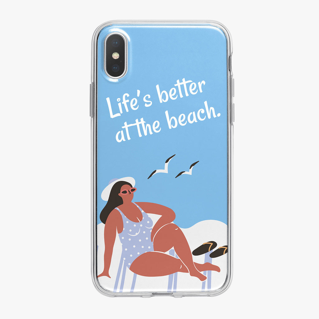 Life's Better at the Beach iPhone Case by Tiny Quail