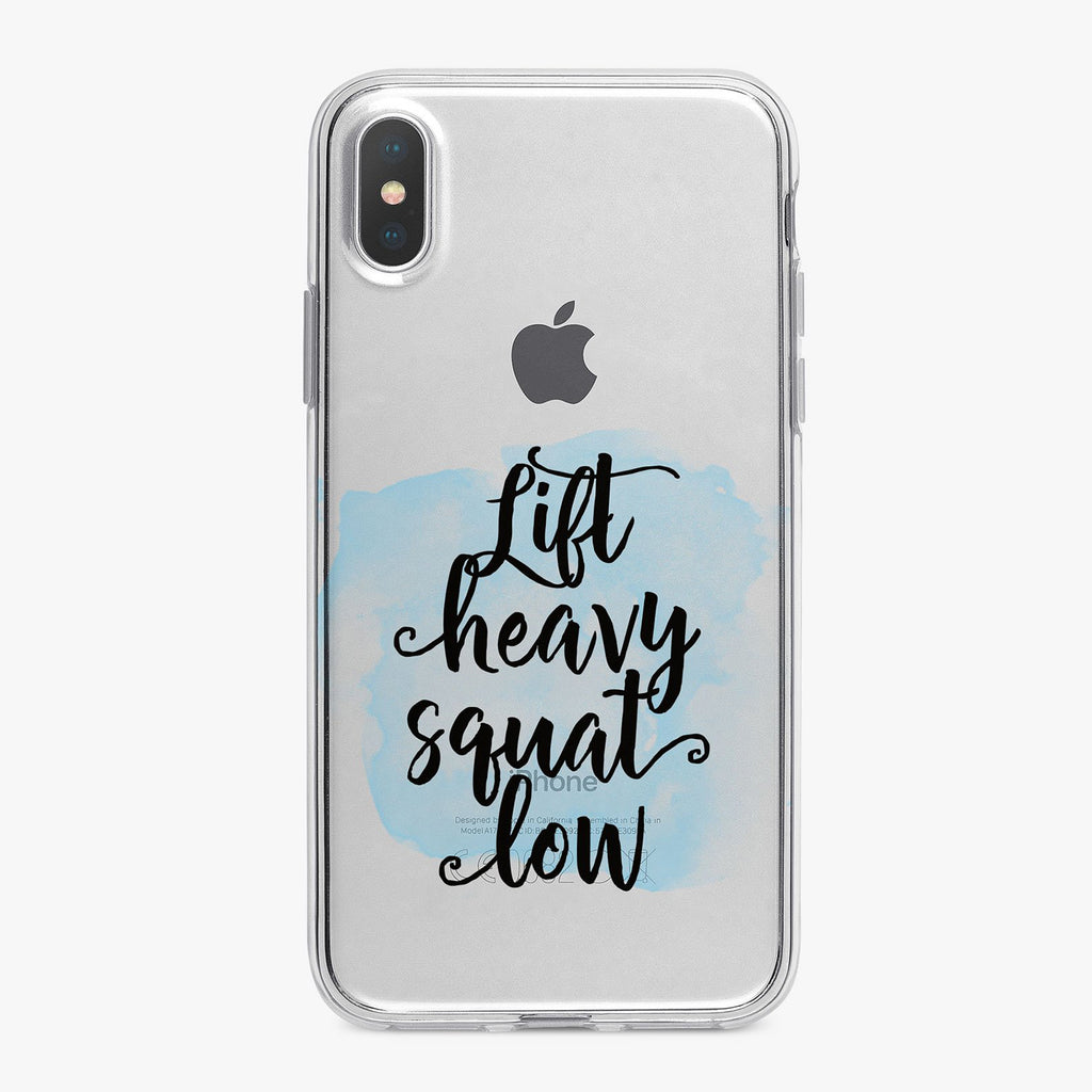 Lift Heavy Squat Low Fitness Designer iPhone Case From Tiny Quail