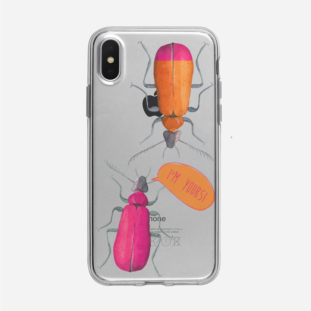 Love Bugs I'm Yours iPhone Case by Tiny Quail