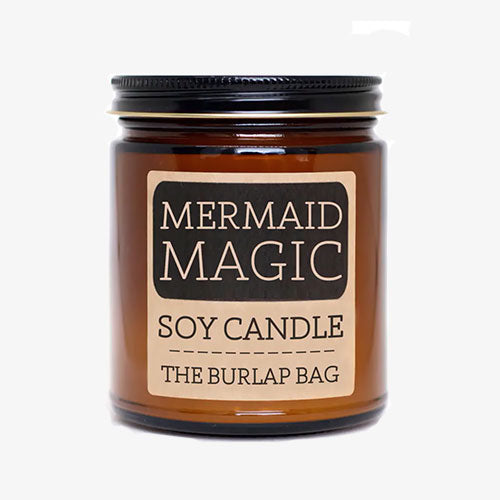 Mermaid Magic Soy Candle 9oz By The Burlap Bag - Tiny Quail 