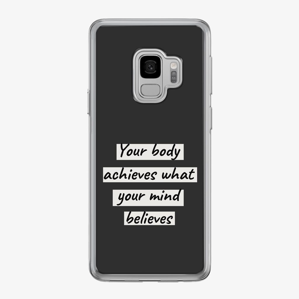 Your Body Achieves Samsung Galaxy Fitness Phone Case by Tiny Quail