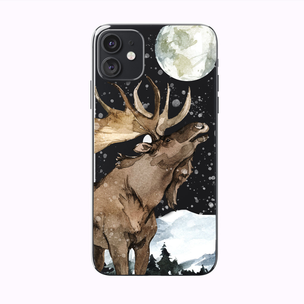Black Forest Moose iPhone Case from Tiny Quail