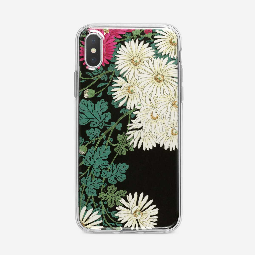 Mums on Black iPhone Case from Tiny Quail