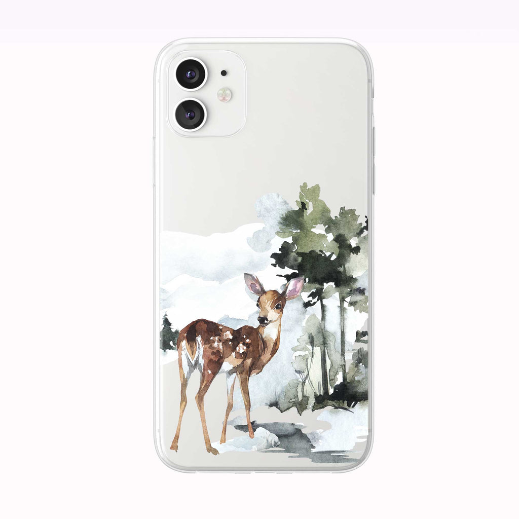Watercolor Forest Fawn iPhone Case from Tiny Quail