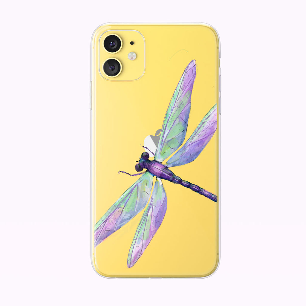Beautiful Dragonfly Clear iPhone Case from Tiny Quail
