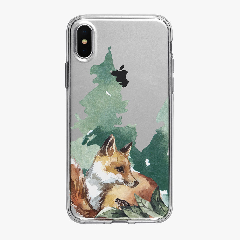 Cute Forest Fox  iPhone Case from Tiny Quail