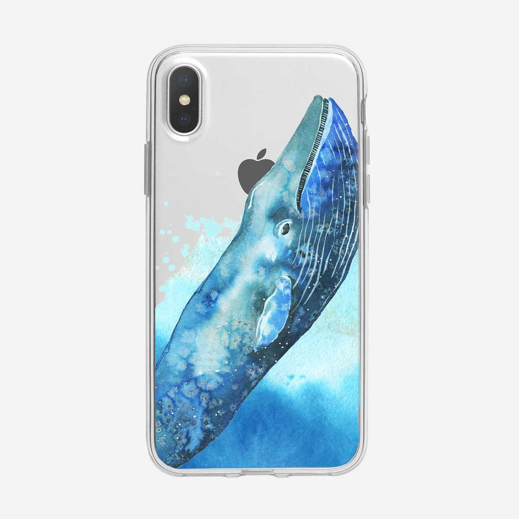 Blue Whale Breaching iPhone Case from Tiny Quail