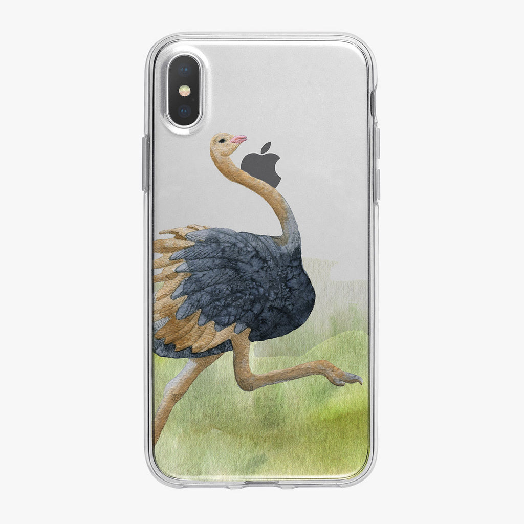 Watercolor Ostrich iPhone Case from Tiny Quail
