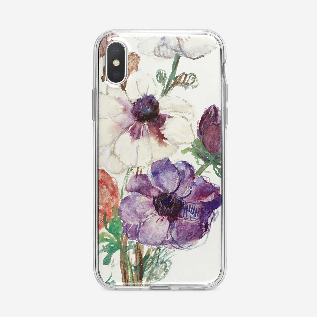 Painted Anemone iPhone Case from Tiny Quail