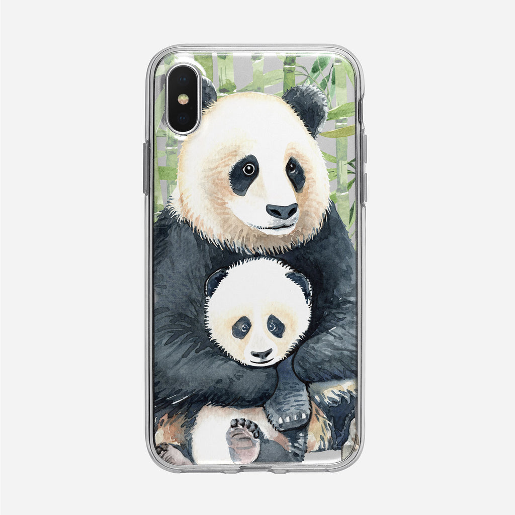 Panda and Cub iPhone Case from Tiny Quail