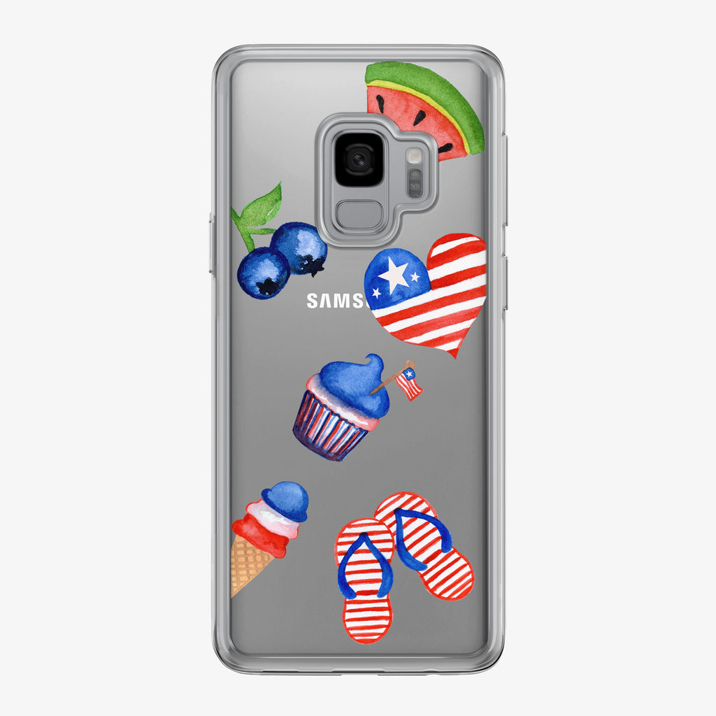 American Summer Samsung Galaxy Phone Case by Tiny Quail