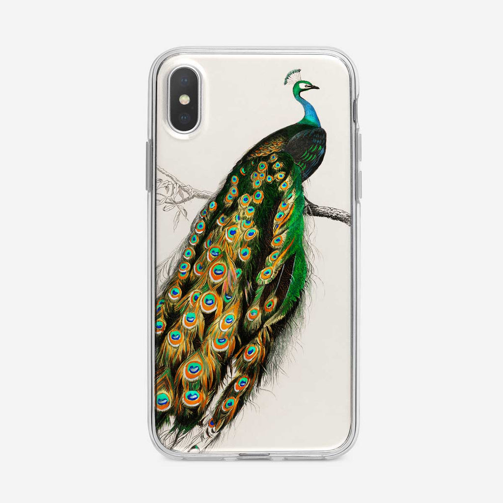 Peacock Botanical iPhone Case from Tiny Quail