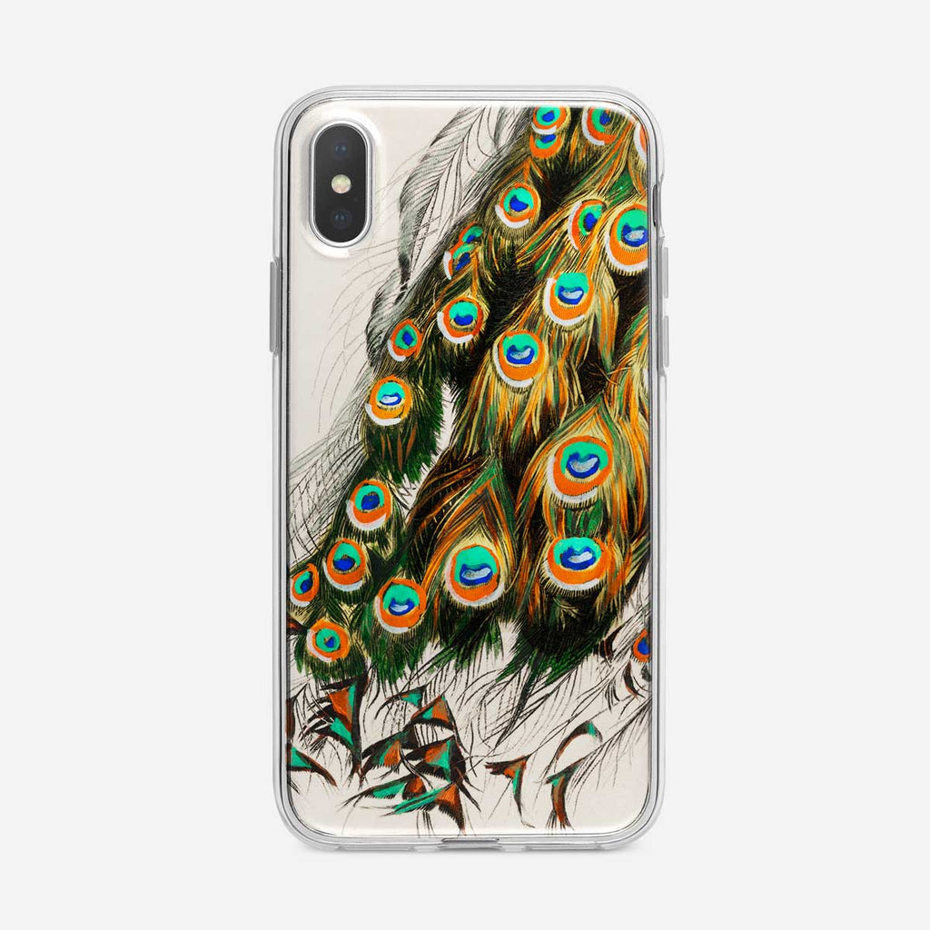 Peacock Tail Botanical iPhone Case from Tiny Quail