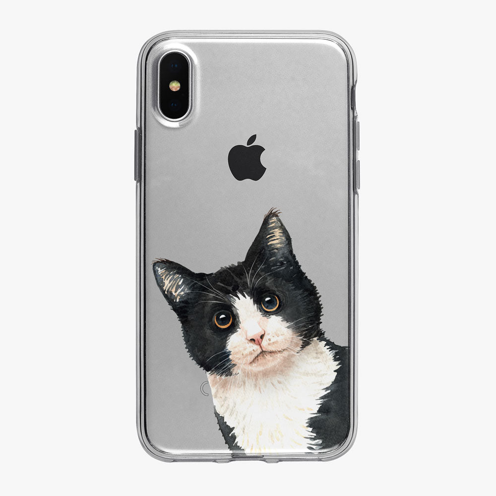 Cat Philosophy Peeking Kitty iPhone Case from Tiny Quail