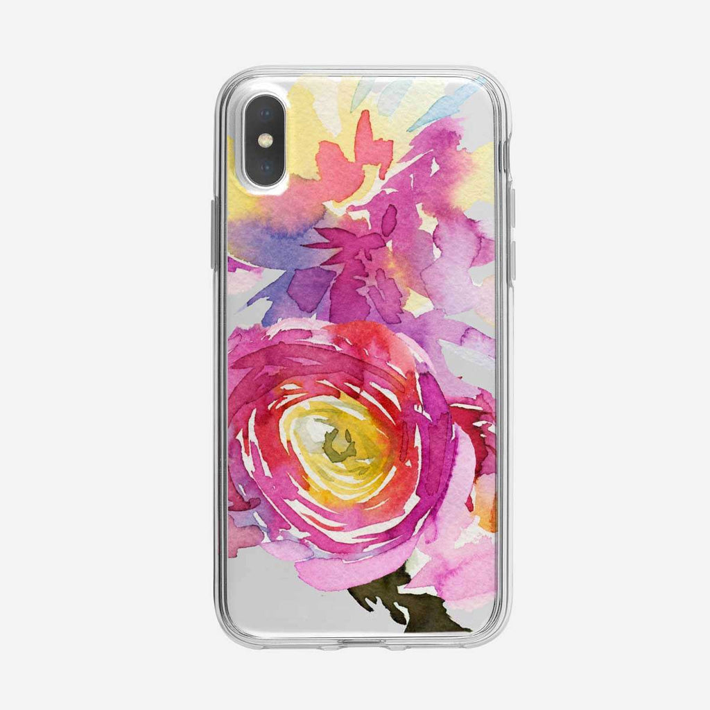 Abstract Peonie Floral iPhone Case From Tiny Quail