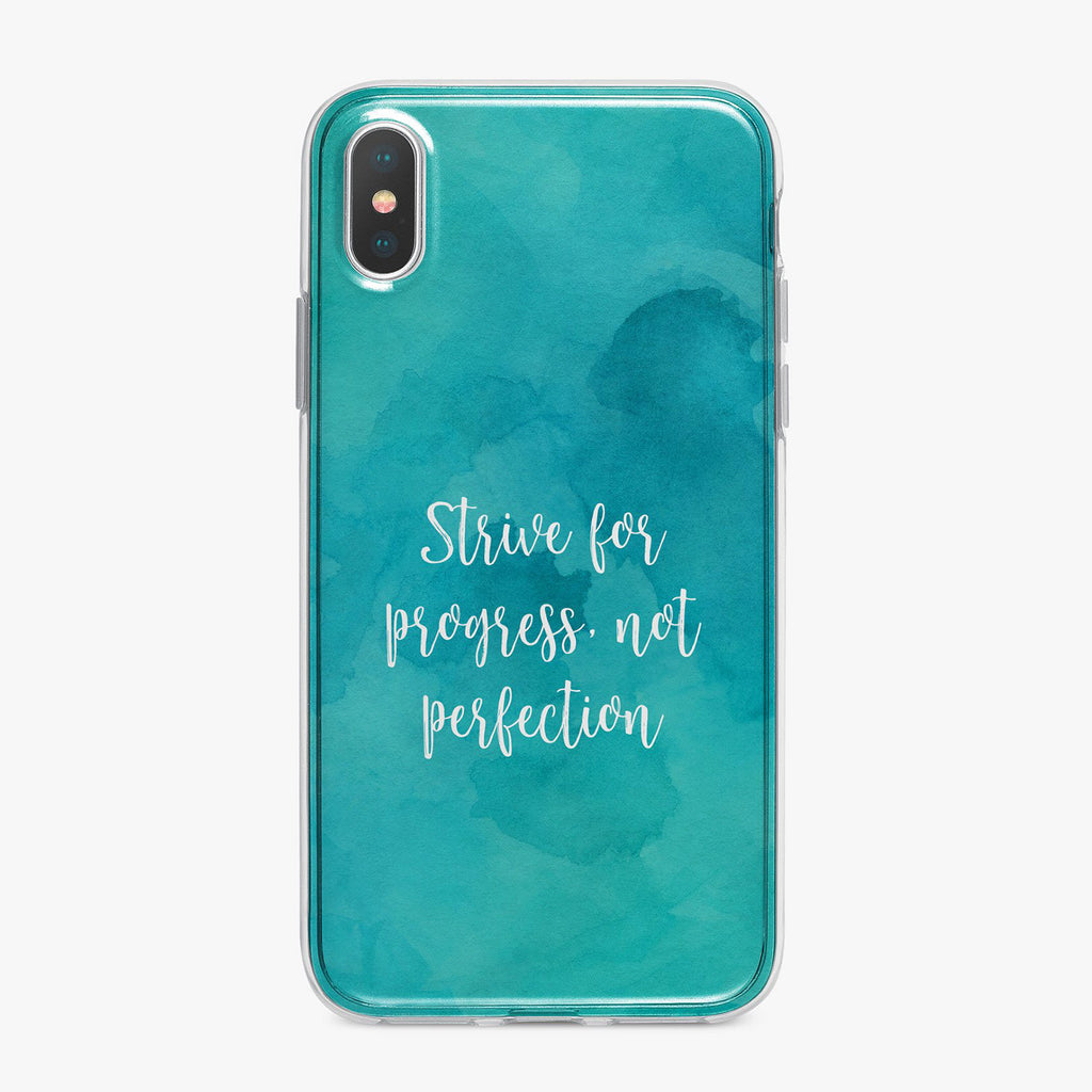 Strive For Progress Fitness Designer iPhone Case From Tiny Quail