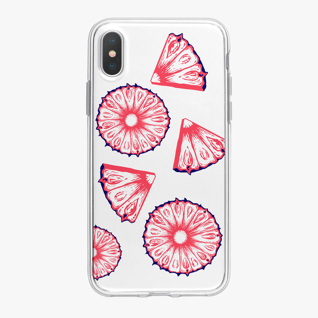 Patriotic Pineapple Slices iPhone Case by Tiny Quail