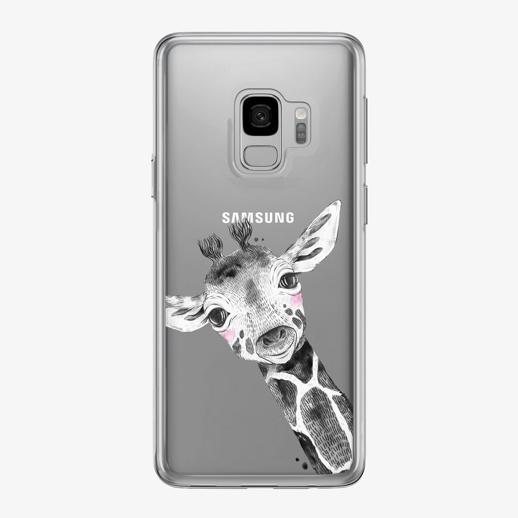 PInk Cheeked Giraffe Samsung Galaxy Phone Case from Tiny Quail