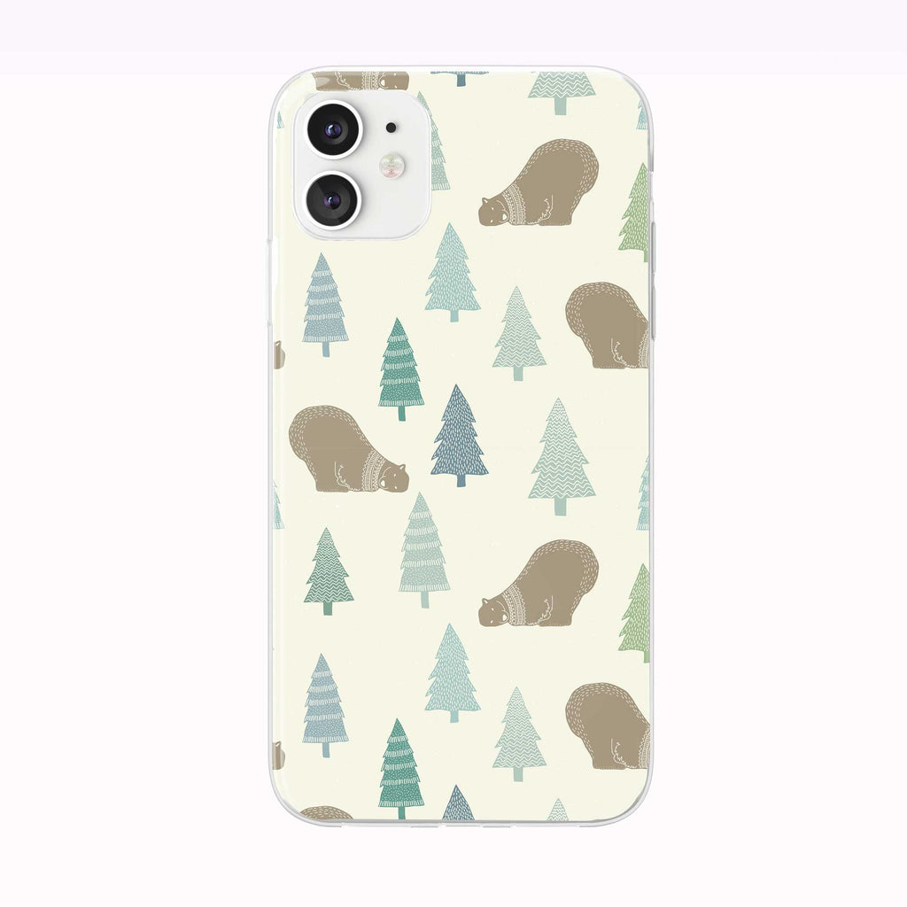 Christmas Tree Polar Bear iPhone Case from Tiny Quail