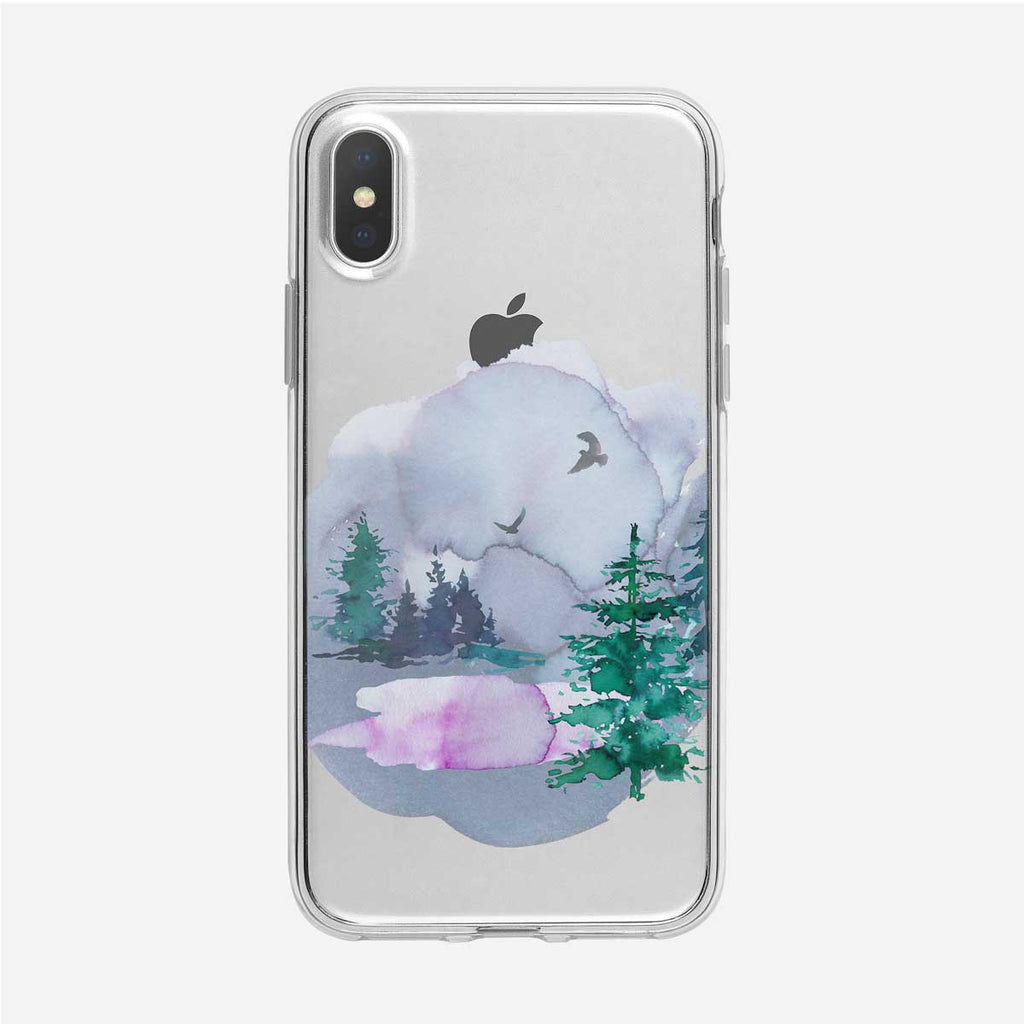Reflective Forest Pond iPhone Case from Tiny Quail