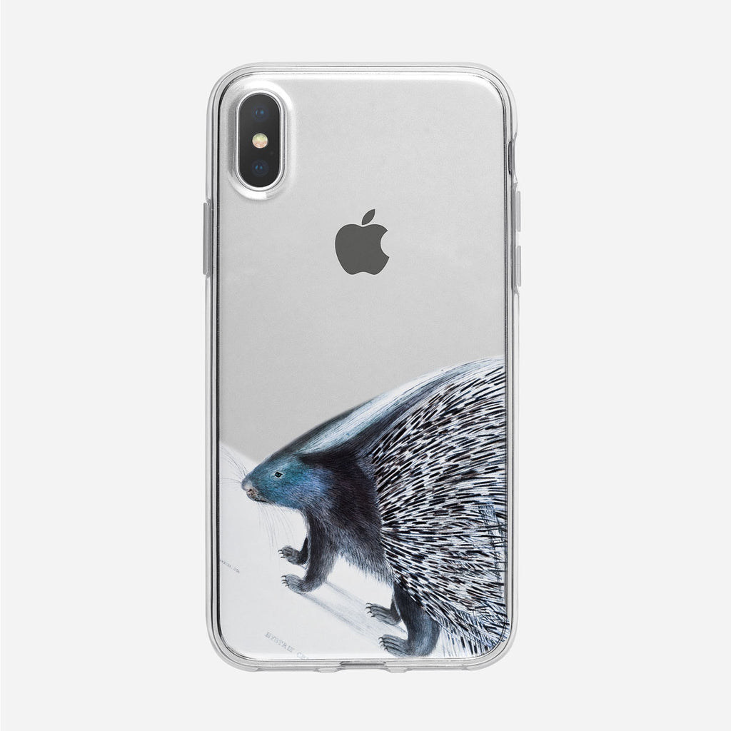 Vintage Blue Porcupine iPhone Case from Tiny Quail