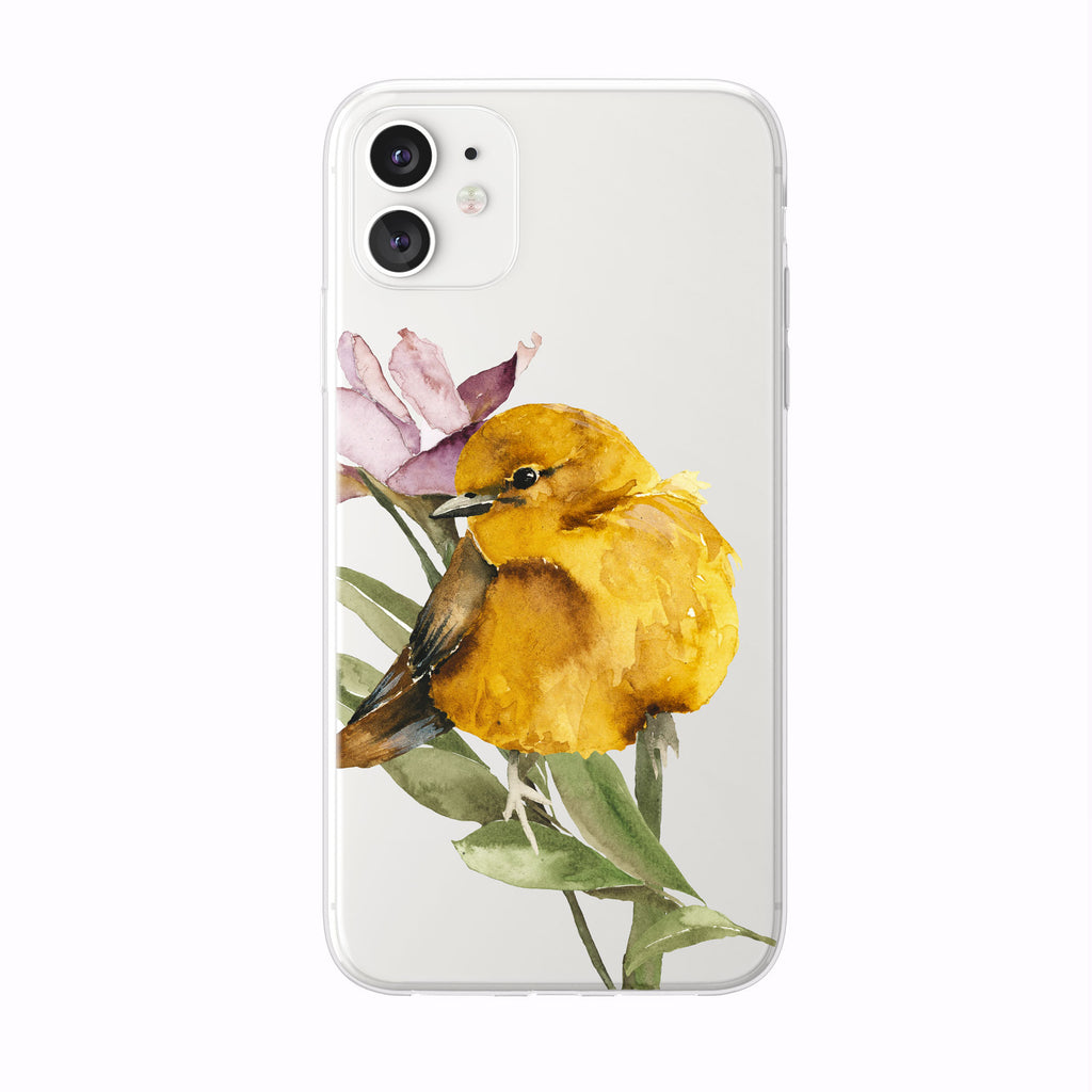 Pretty Yellow Bird iPhone Case from Tiny Quail