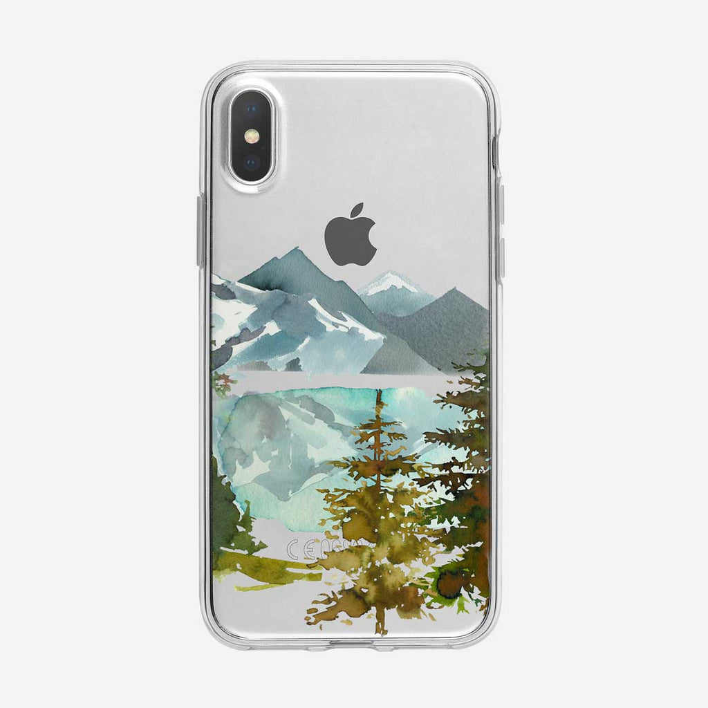 Reflective Forest Lake iPhone Case from Tiny Quail