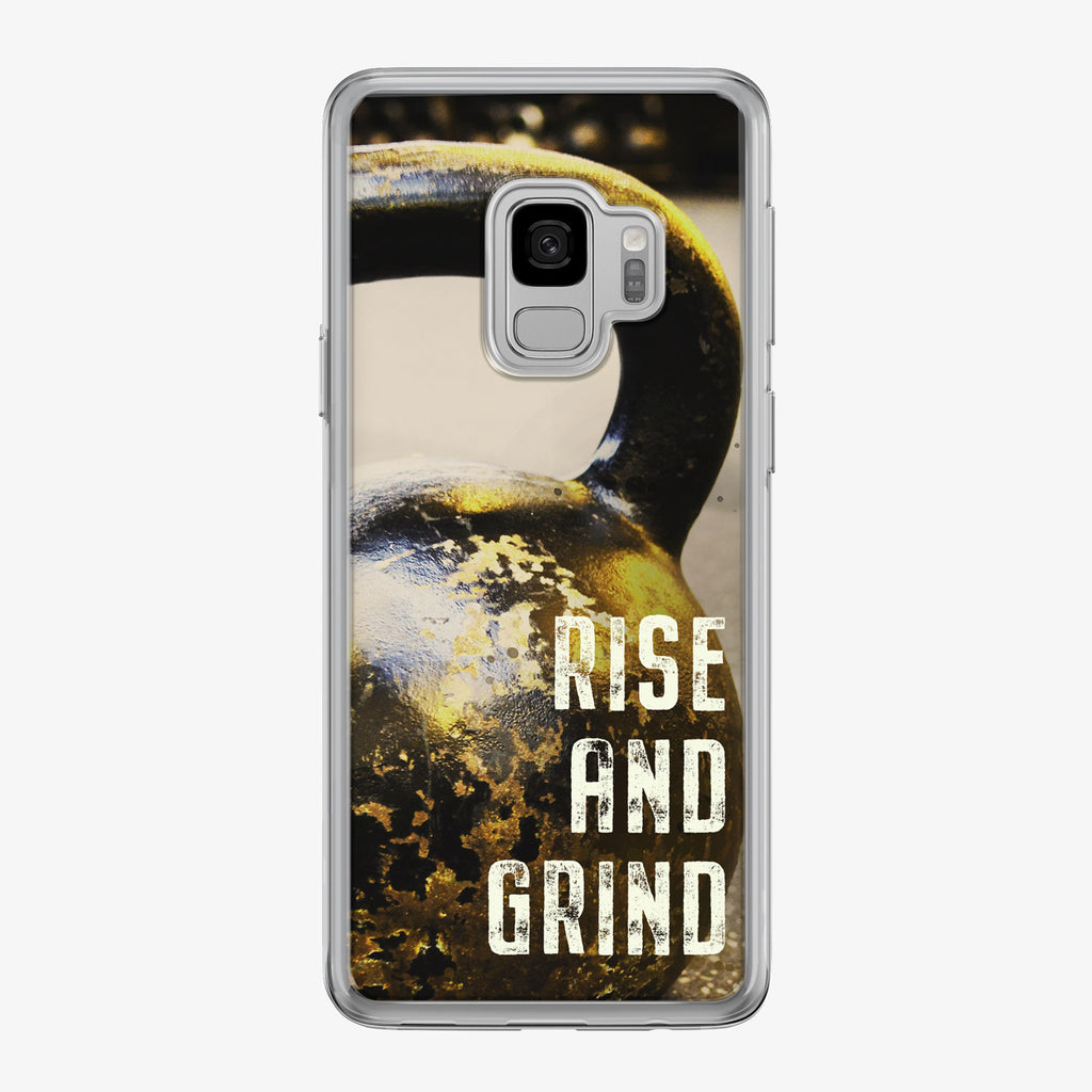 Rise and Grind Samsung Galaxy Fitness Phone Case by Tiny Quail