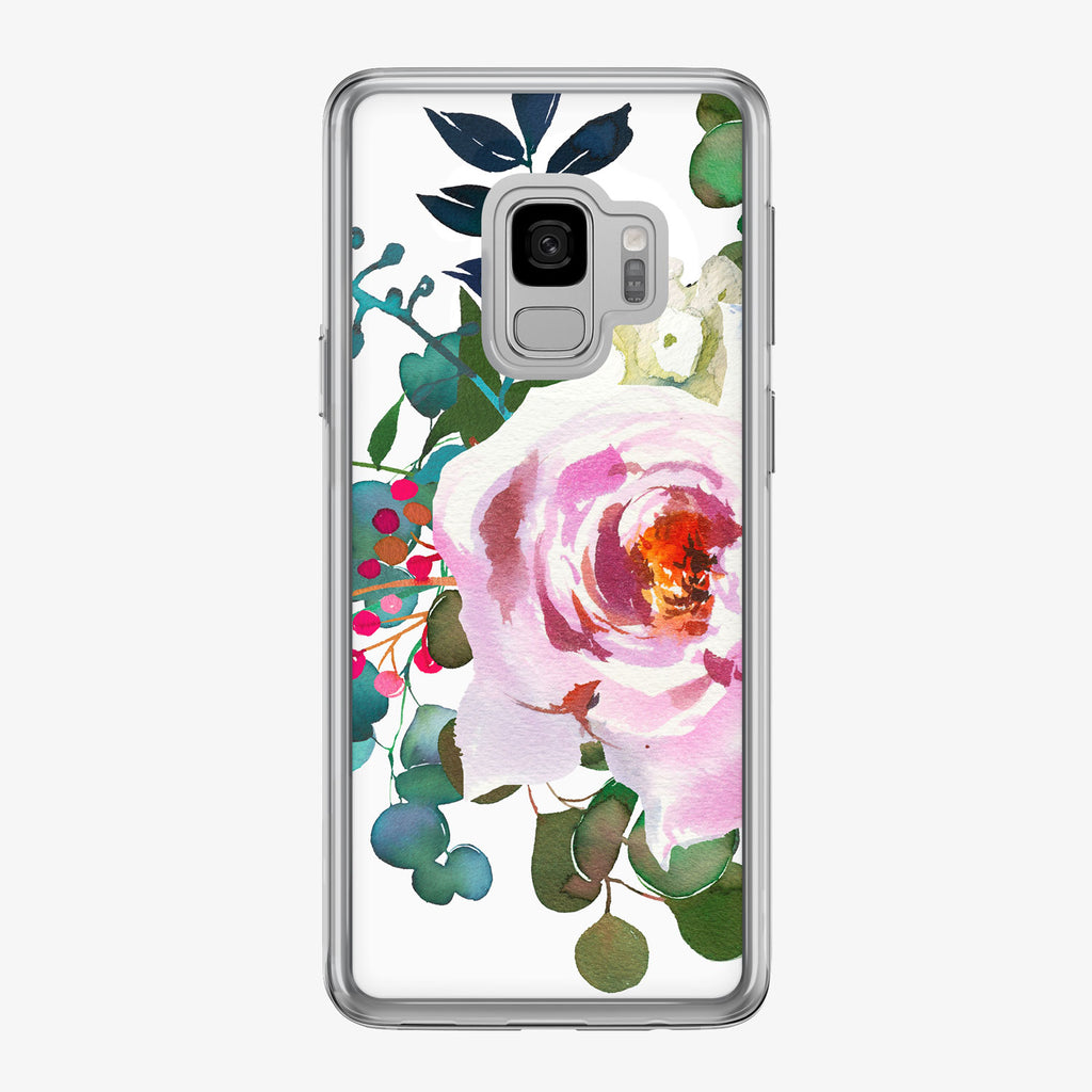 Large Pink Rose Samsung Galaxy Phone Case from Tiny Quail