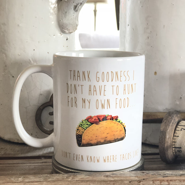 Thank Goodness Funny Coffee Mug Ceramic From Festoon Lettering