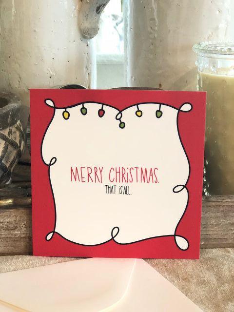 Merry Christmas Card From Festoon Lettering