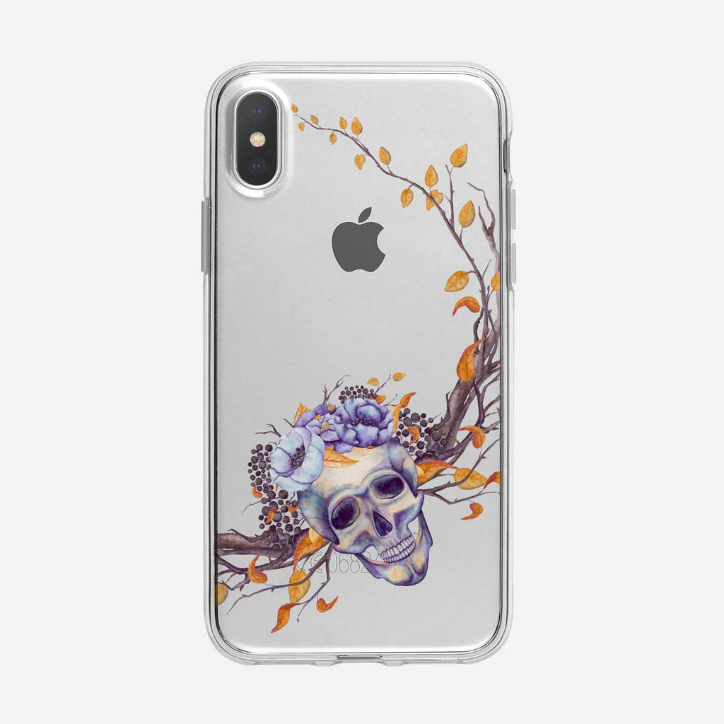 Branches and Skull Pattern iPhone Case From Tiny Quail