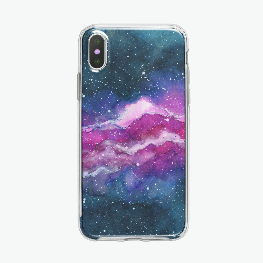 Space Cloud Nebula iPhone Case by Tiny Quail