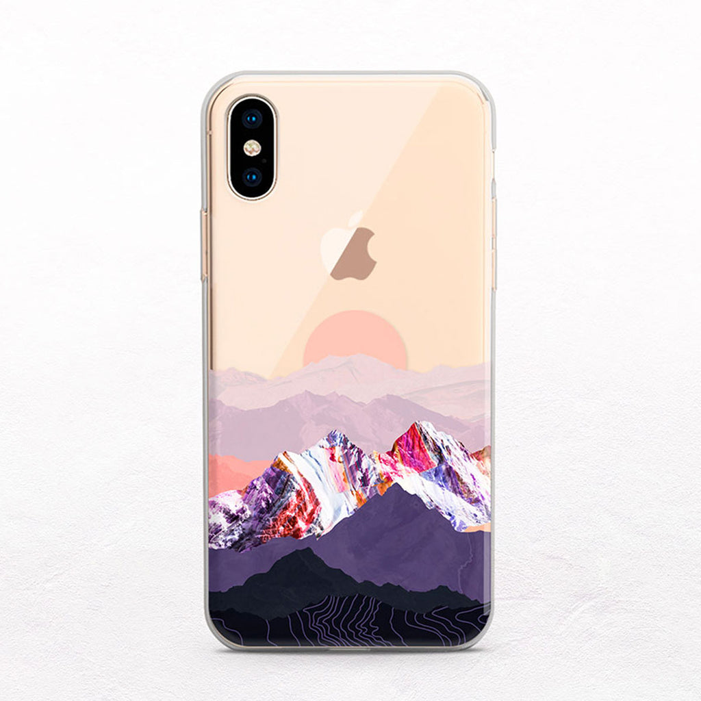 Mountain Sunset iPhone Case by Onesweetorange