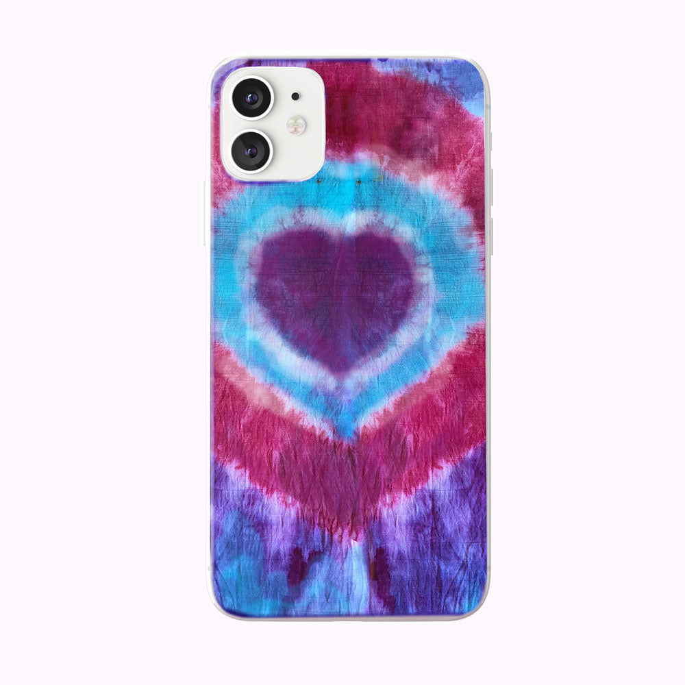 Tie Dye Hearts iPhone Case from Tiny Quail 