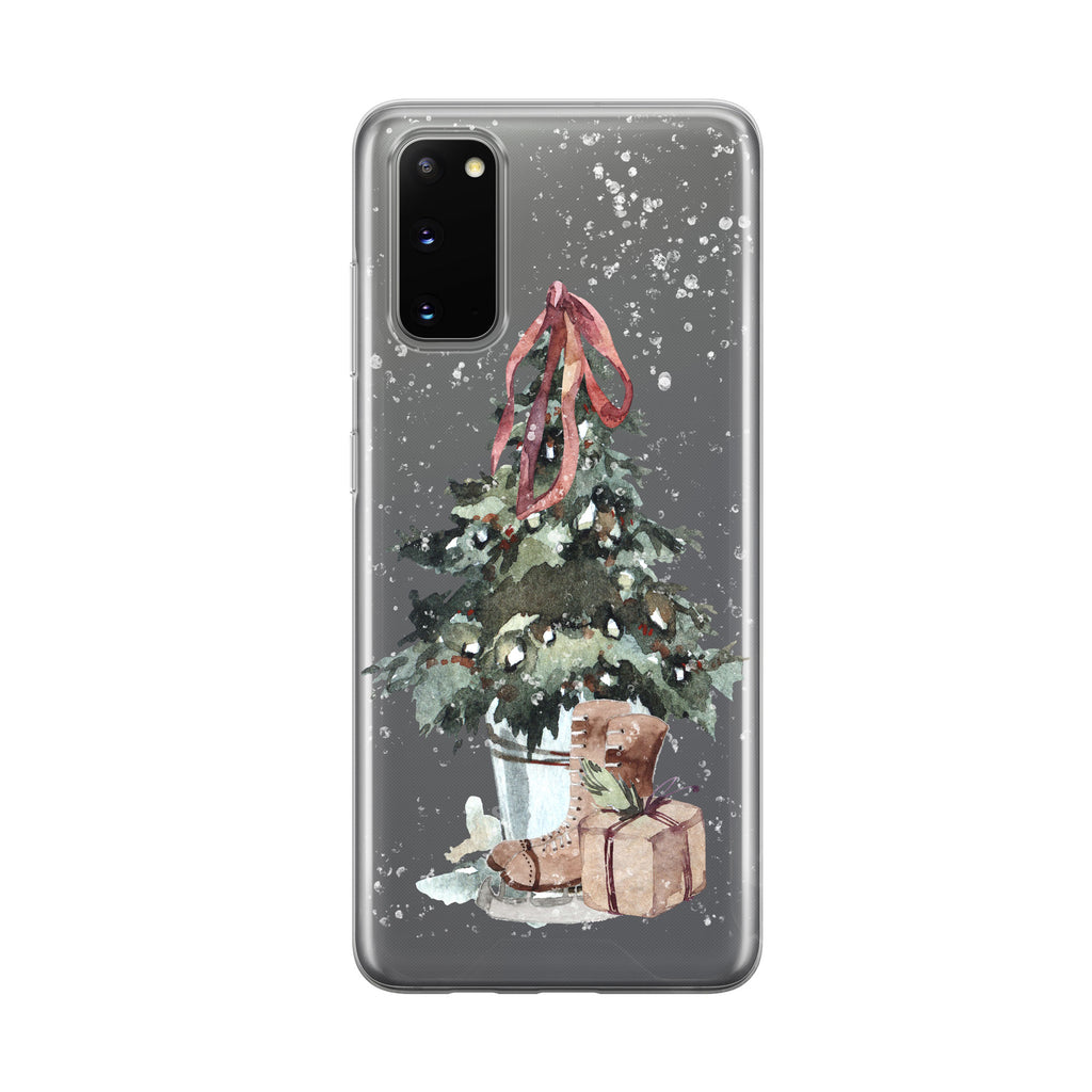Christmas Tree Skates Samsung Galaxy Phone Case from Tiny Quail