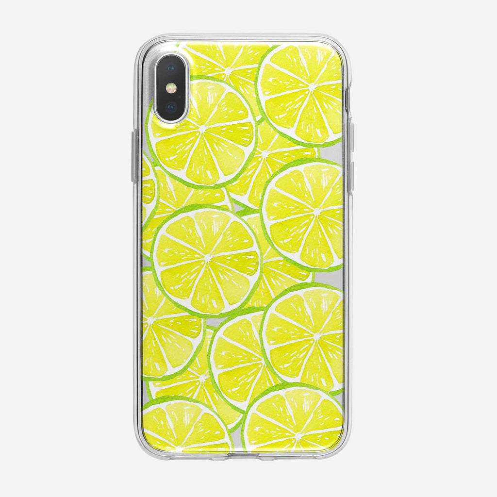 Tropical Limes Pattern iPhone Case from Tiny Quail