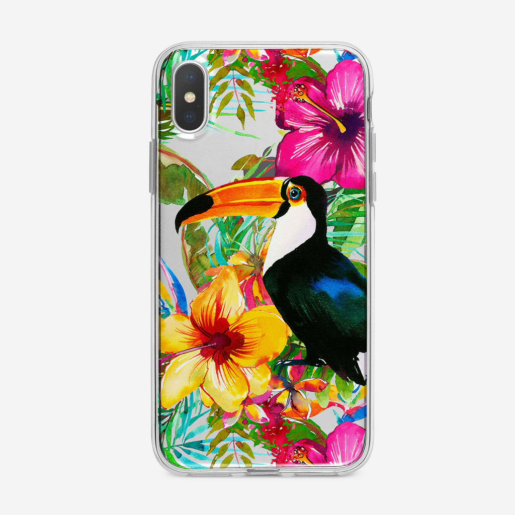 Tropical Toucan iPhone Case by Tiny Quail