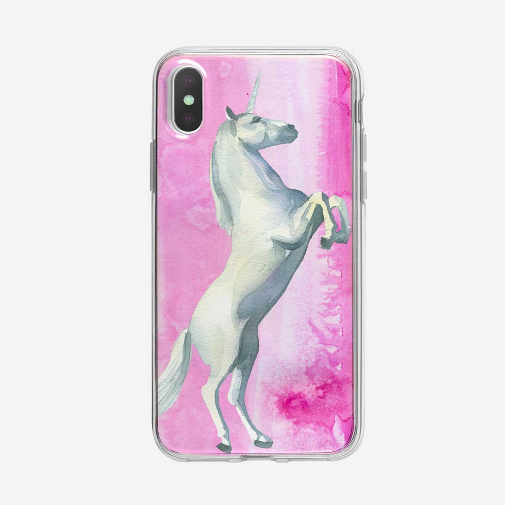 Pink Majestic Unicorn iPhone Case from Tiny Quail