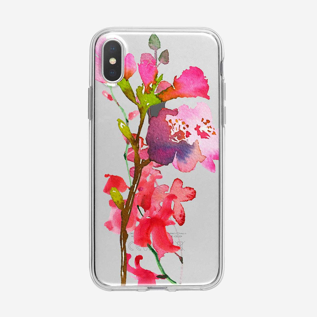 Vibrant Floral Watercolor iPhone Case from Tiny Quail