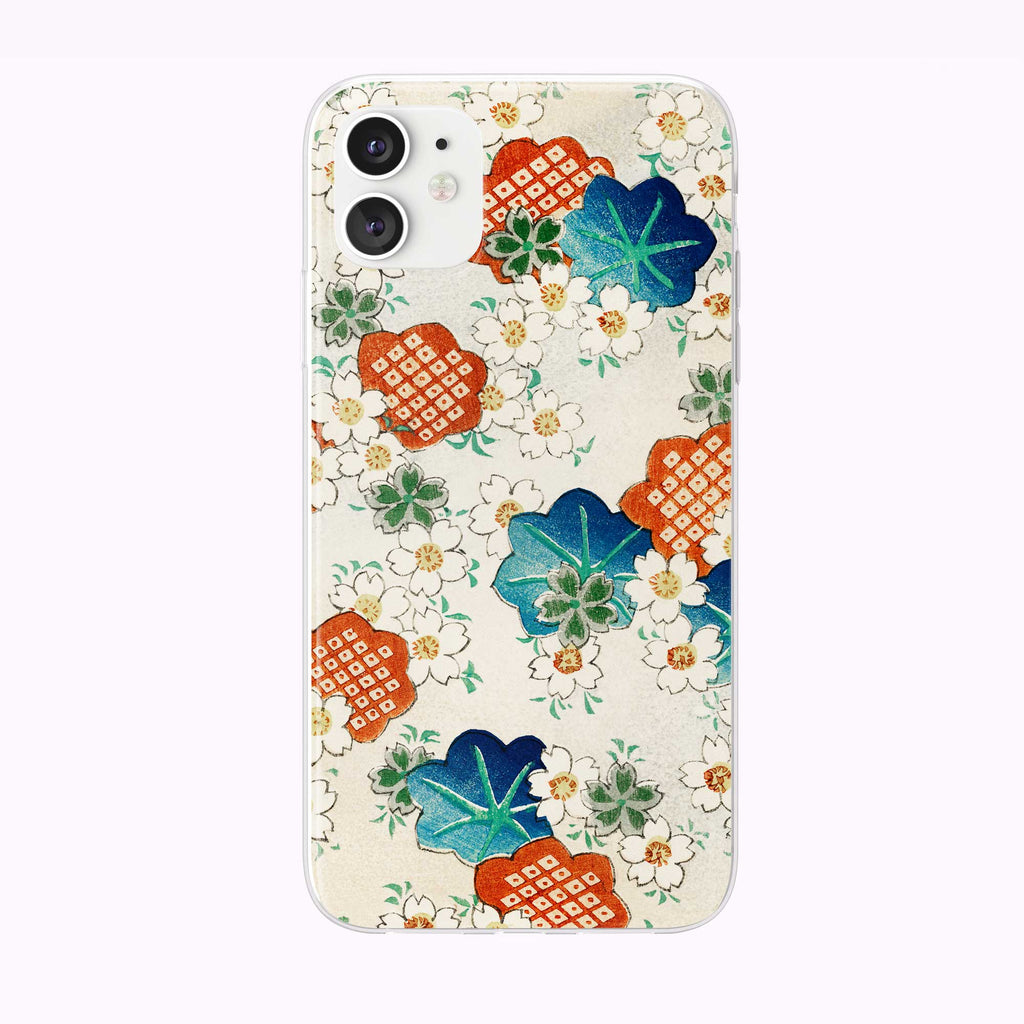 Simple Floral Vintage Pattern iPhone Case from Tiny Quail