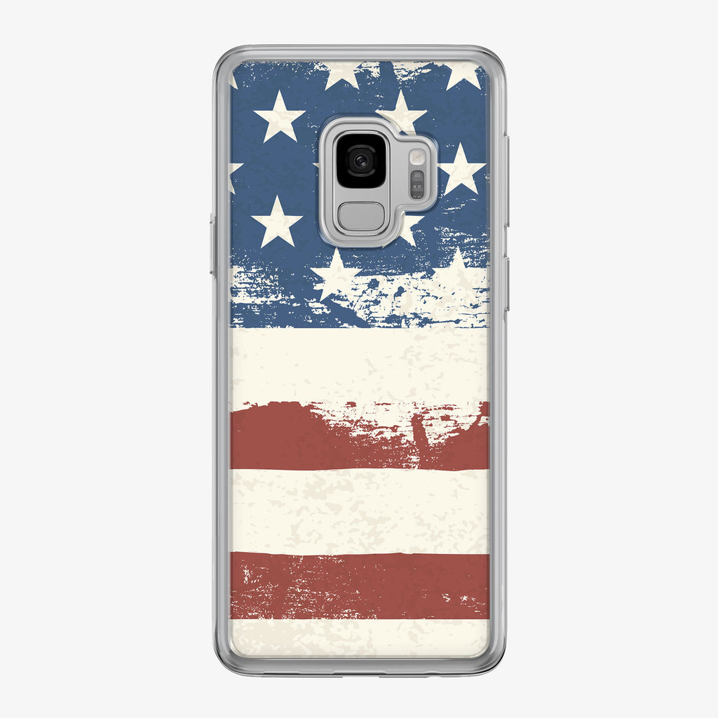 Graphic American Flag Samsung Galaxy Phone Case by Tiny Quail
