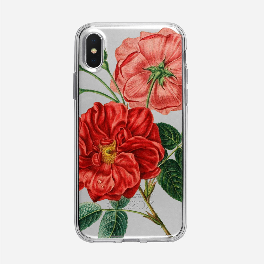 Rose Floral Clear iPhone Case from Tiny Quail