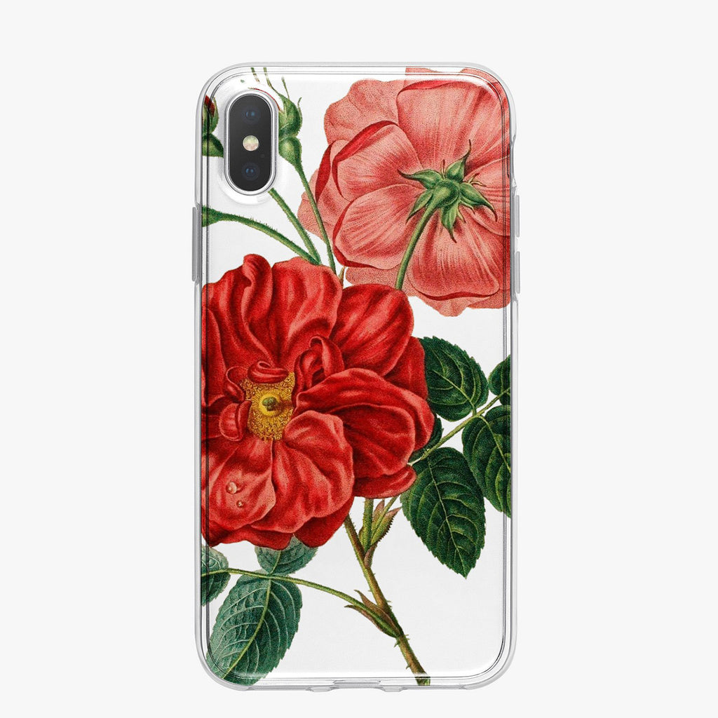 Vintage Rose Floral Designer iPhone Case From Tiny Quail